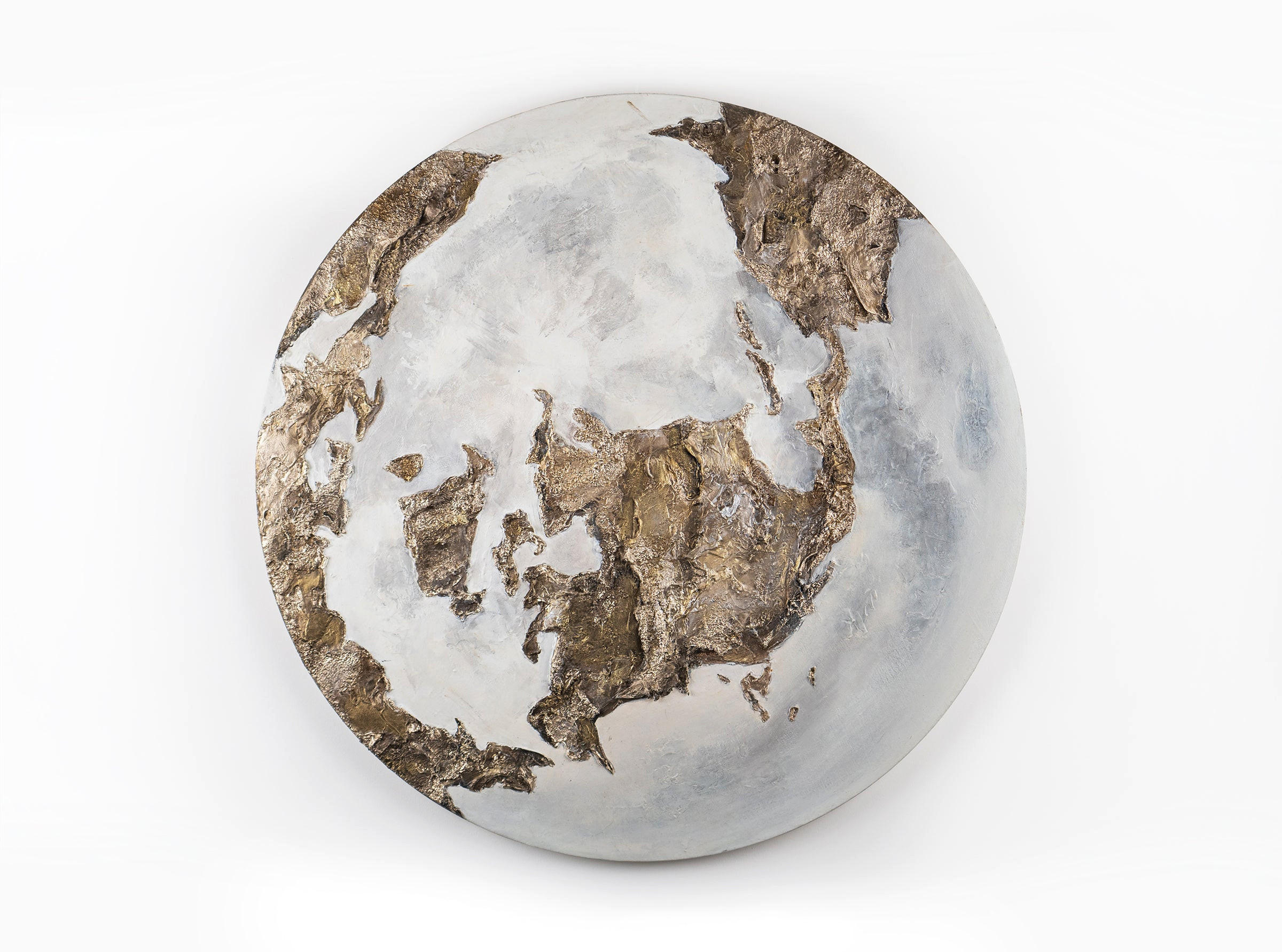 GEMÄLDE Goldene Erde nachtleuchtend 100 cm - Goldfarben, Holz (100/4cm) - YS-art gallery