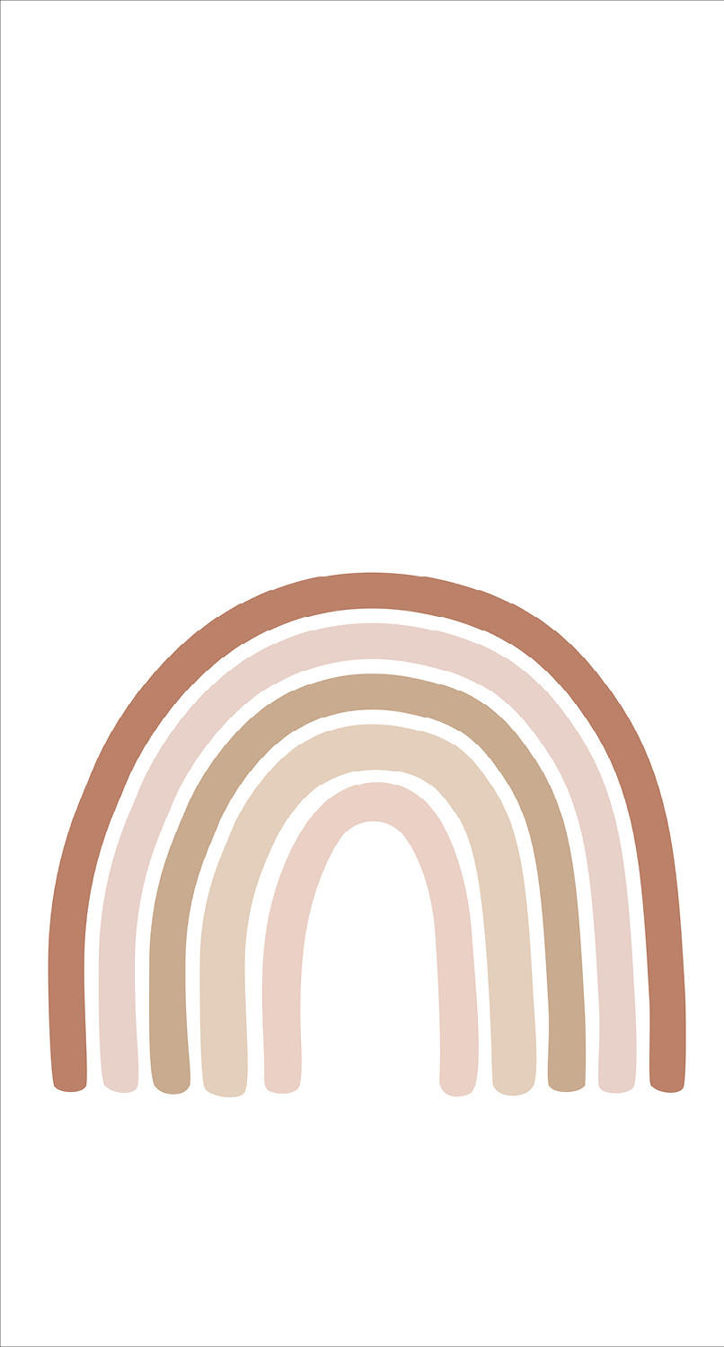 FOTOTAPETE Regenbogen 150 x 279 cm - Terracotta, Papier (150/279cm) - ESTAhome