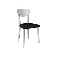 ESSZIMMERSTUHL Hugo VII - Schwarz/Weiß, Holz/Textil (47/86/48cm) - MIRJAN24