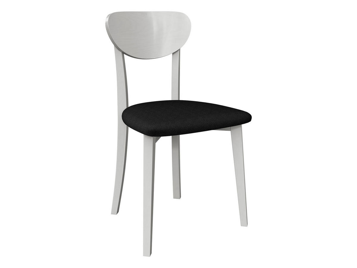 ESSZIMMERSTUHL Hugo VII - Schwarz/Weiß, Holz/Textil (47/86/48cm) - MIRJAN24