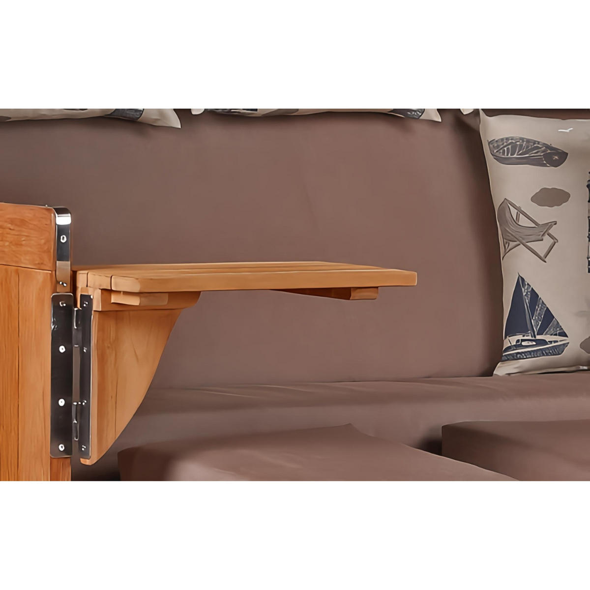 STRANDKORB XXL Baltikum mit Bullaugen - Braun, Metall (170/170/95cm) - Mr. Deko