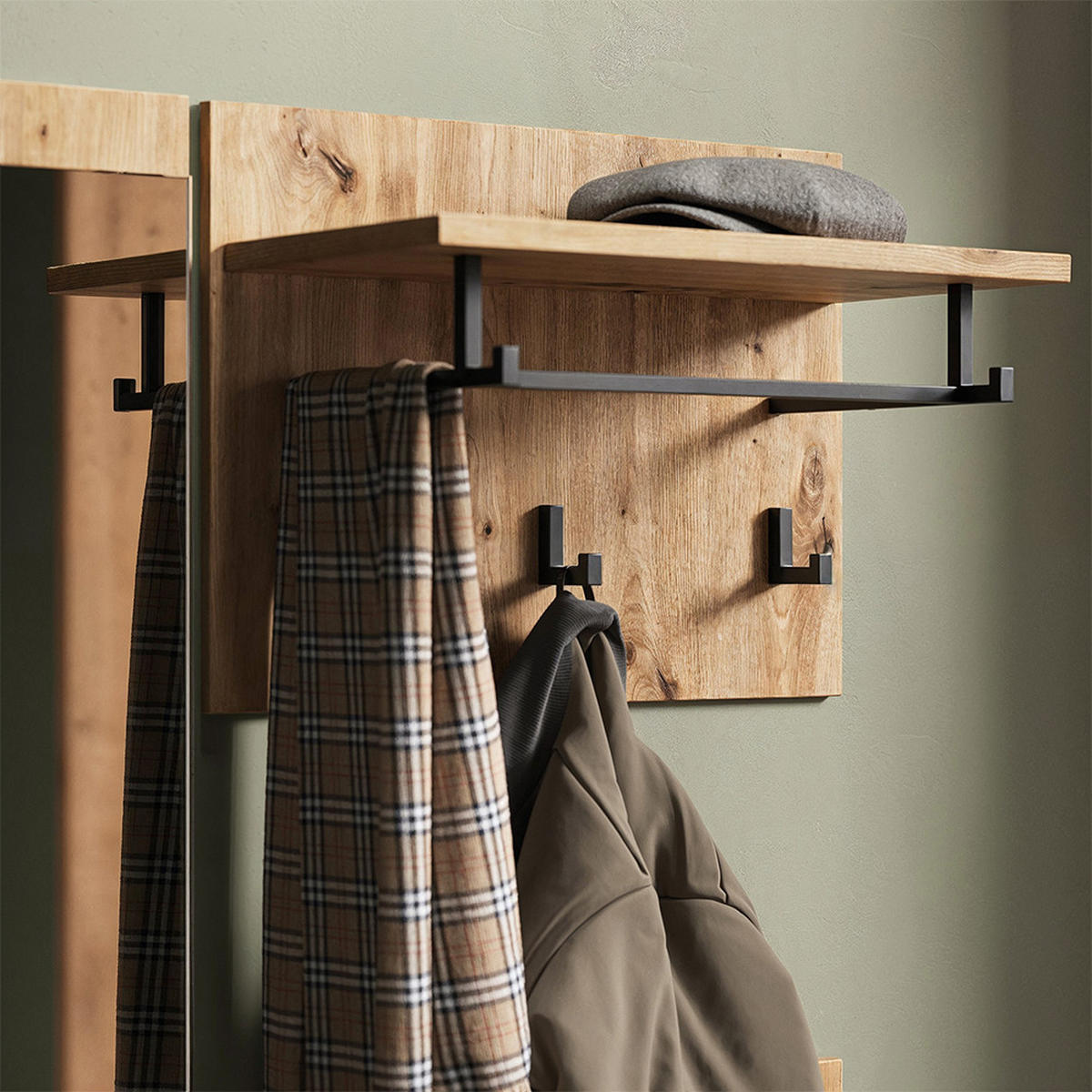 ŠATNÍ SKŘÍŇ Selena Antracit/Artisan - antracitová, kompozitní dřevo (90/40/30.1cm) - Vicco