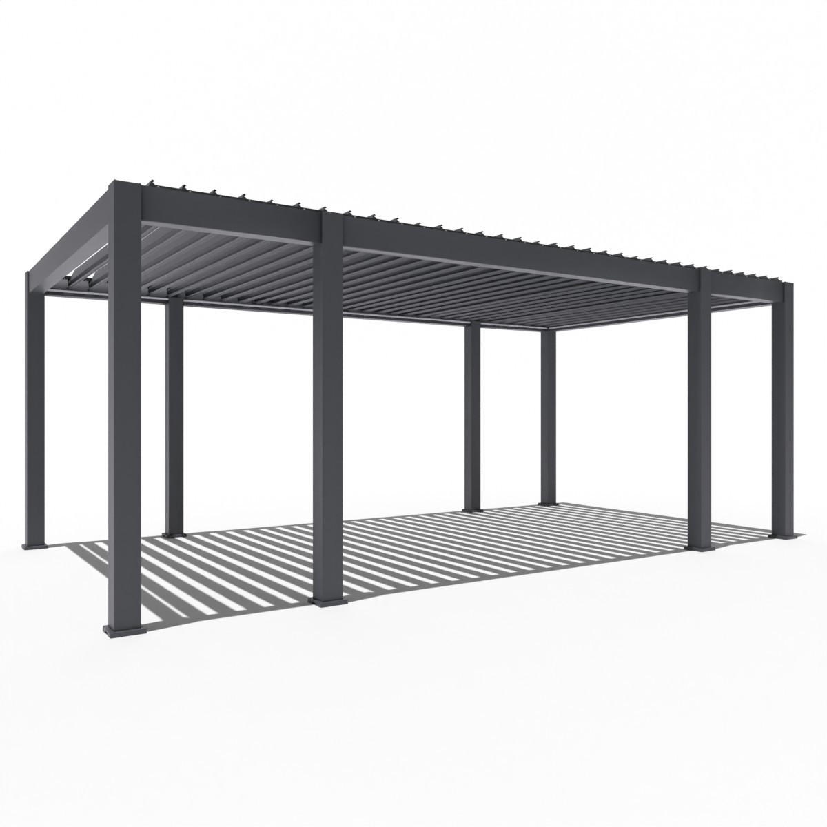 Weide Pavillon Anthrazit 360x255x657 cm