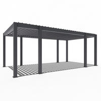 PAVILLON Prestige 3,6 x 6,57 M Alu LED - Anthrazit, Metall (360/255/657cm) - WEIDE