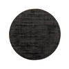 VISKOSETEPPICH Nova Dunkelgrau ø 120 cm rund - Dunkelgrau, Textil (120/120cm) - benuta Pure