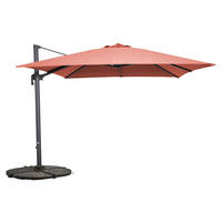 SONNENSCHIRM, Terrakotta - Rot, Metall (300/300cm) - Oviala
