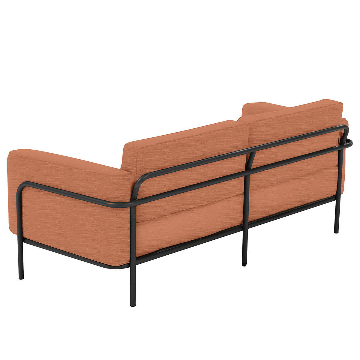 2-SITZER OUTDOOR-SOFA - Rosa, Textil/Metall (182/76/88cm) - home24