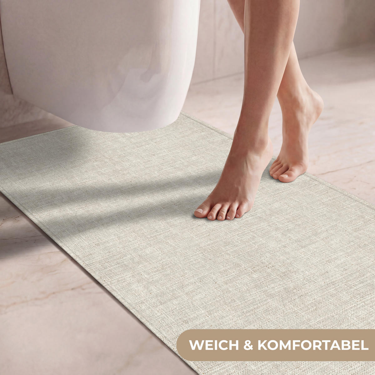 WC PŘEDLOŽKA Povlečení - Textura - Béžová 60x120 cm - béžová, textil/plast (60/1cm) - OnlyWow
