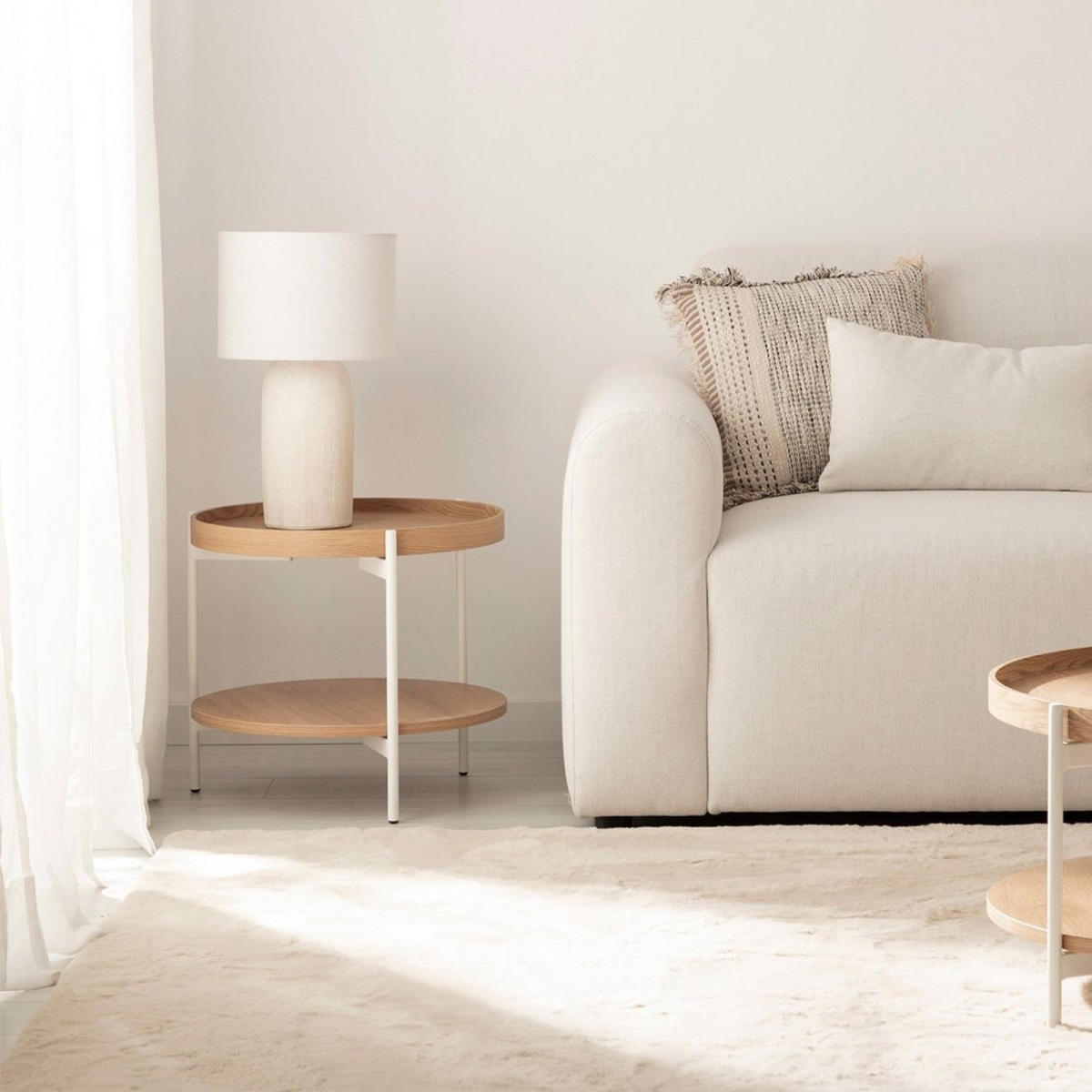 BEISTELLTISCH Dan Natürlich 50 cm x 45 cm - Naturfarben, Holzwerkstoff (50/50/45cm) - Klast Home