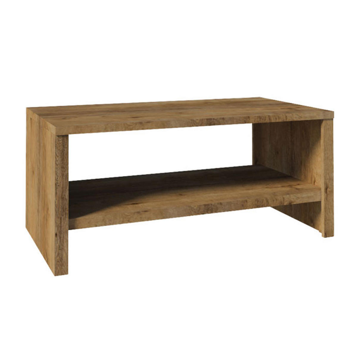 COUCHTISCH Montana Eiche Lefkas 120,2 / 60 / 52,6cm - Eichefarben, Holz/Holzwerkstoff (60/120.2/52.6cm) - Feldmann-Wohnen