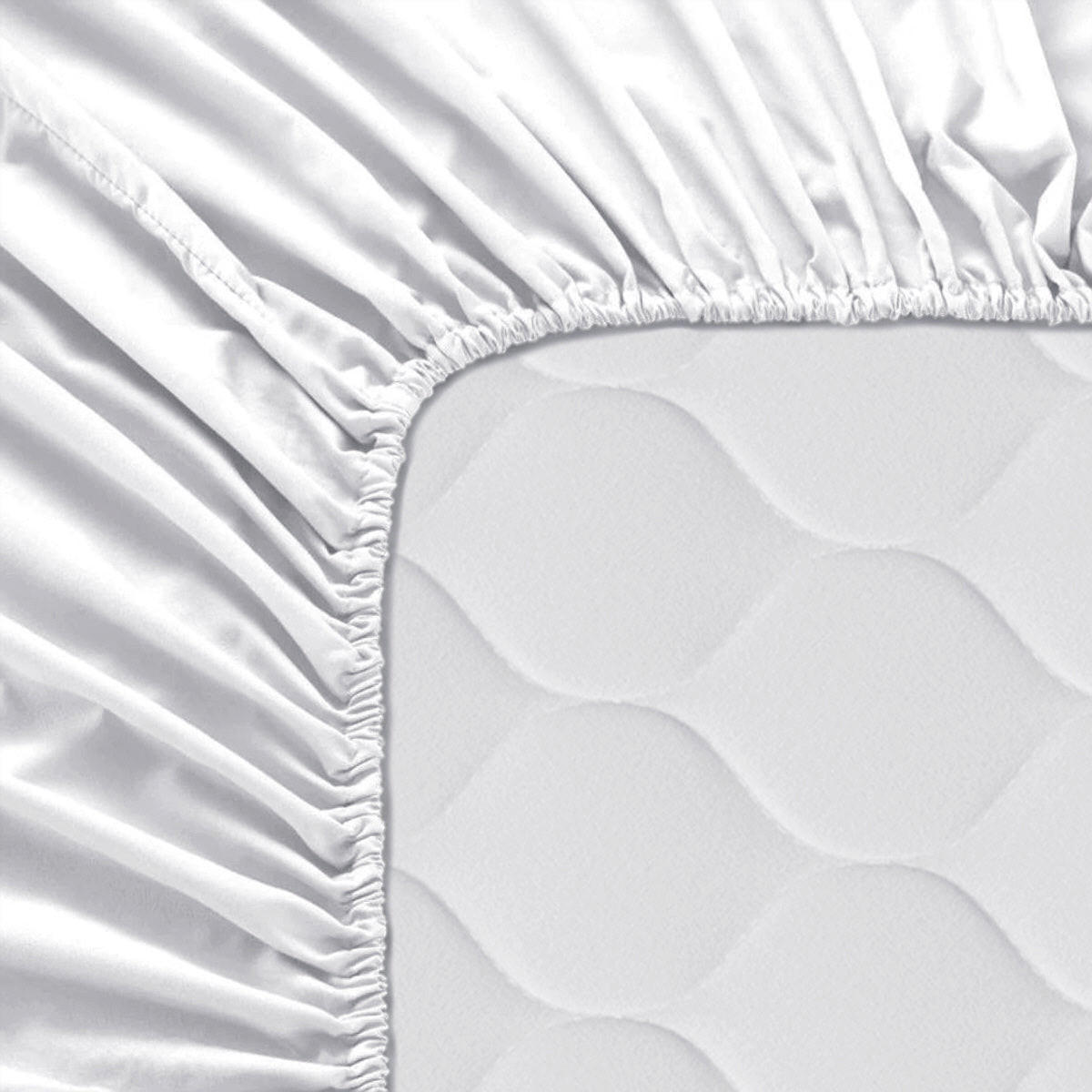 SPANNBETTTUCH basic 140x200x32 cm weiss - Weiß, Textil (140/200cm) - Happy Friday