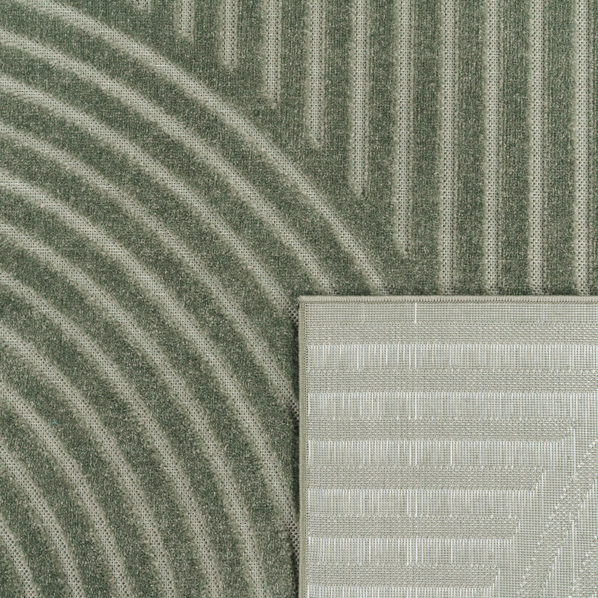 OUTDOORTEPPICH 80/150 cm Cotton 236 - Grün, Textil (80/150cm) - Paco Home