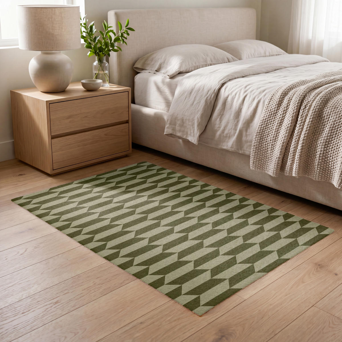 KOBERCE - Vzor - abstraktný - zelený - lietadlá - 120x80 cm - olivovozelená, textil/plast (120/0.4cm) - OnlyWow