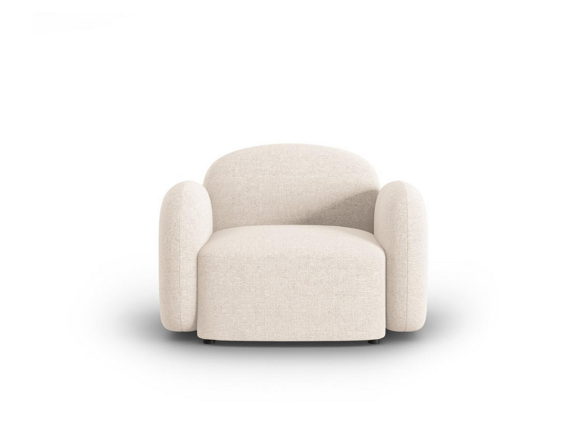SESSEL Blair aus Chenille-Stoff beige clair melange - Beige, Textil (87/80/119cm) - Micadoni