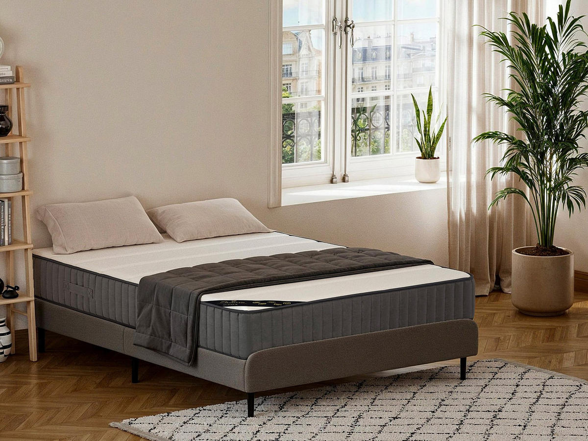 STANDARDMATRATZE - 1 Person - Stoff - Weiß - - Weiß, Textil (120/200cm) - Vente-Unique
