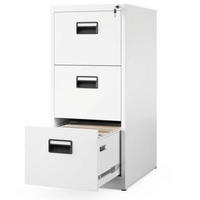 HÄNGEREGISTERSCHRANK abschließbar TION 3 Schubladen 102x46x62cm Weiß - Weiß, Metall (46/102/62cm) - DELUKE