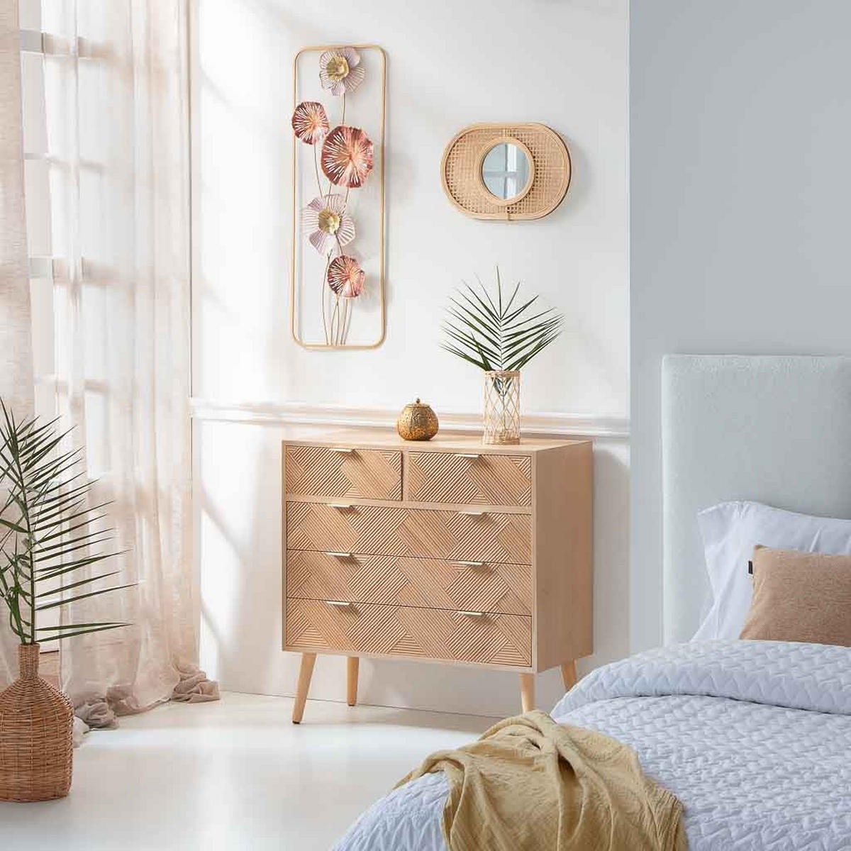 WANDDEKO-OBJEKT aus Metall, 31x90x5cm - Multicolor, Metall (31.1/5.1/89.5cm) - Wanderlust