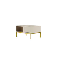 COUCHTISCH Austin 60/45,4/80 cm - Beige/Goldfarben, Holzwerkstoff (80/60/45cm) - Kocot Kids