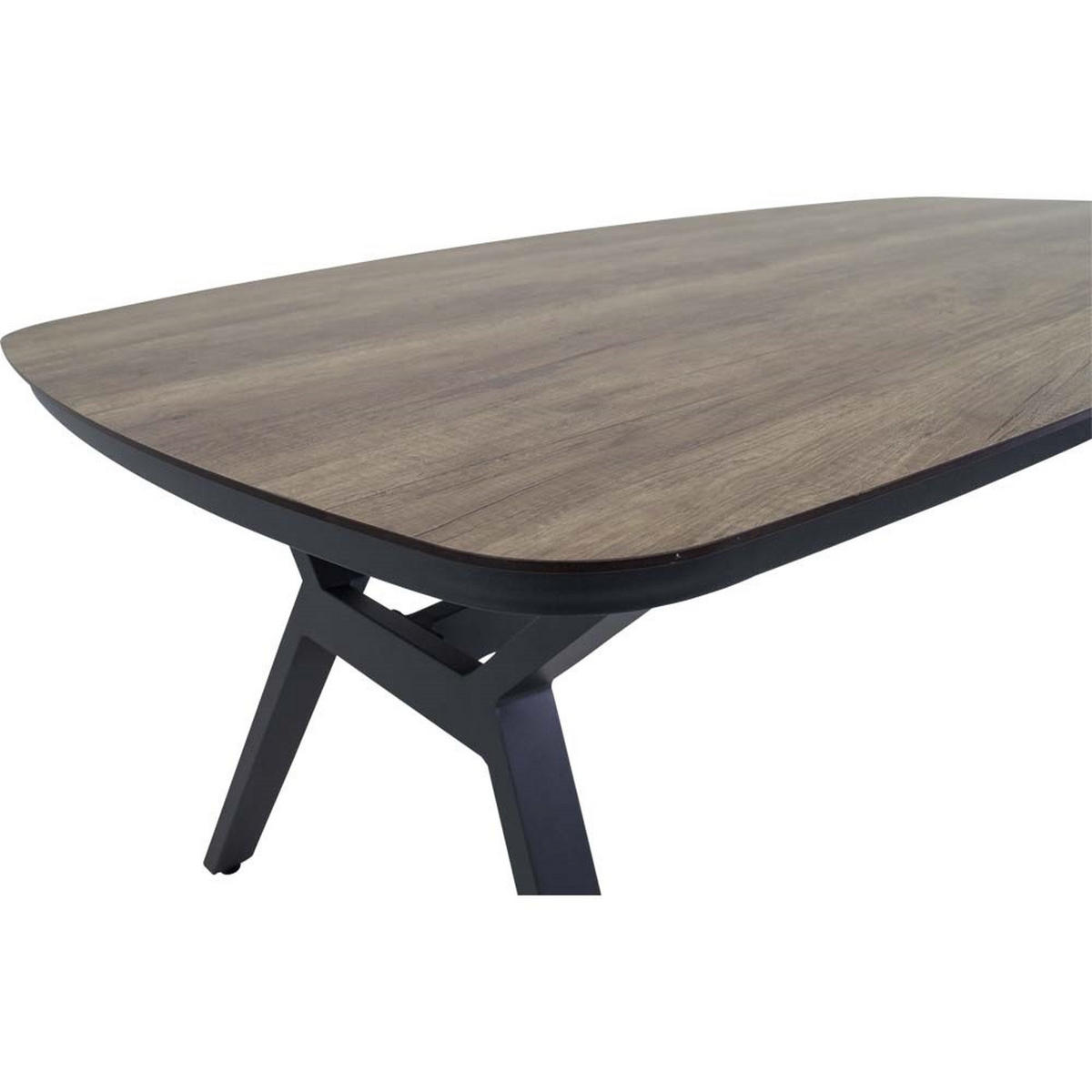 GARTENTISCH Odense - Grau - 200/100/74 cm - Grau, Metall (200/100/74cm) - Lesli Living