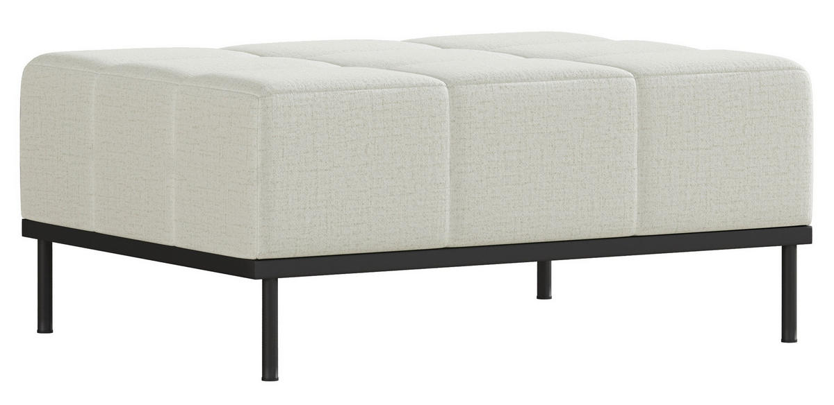 SCHLAFSOFA Skilia mit Schlaffunktion, 3-Sitzer 224 cm - Taupe/Schwarz, Holz/Metall (224/85/102cm) - Selsey