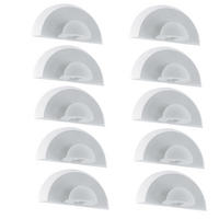 LED AUSSEN-WANDLEUCHTE Stahl Weiß - Weiß, Glas (10.5/14/28cm)