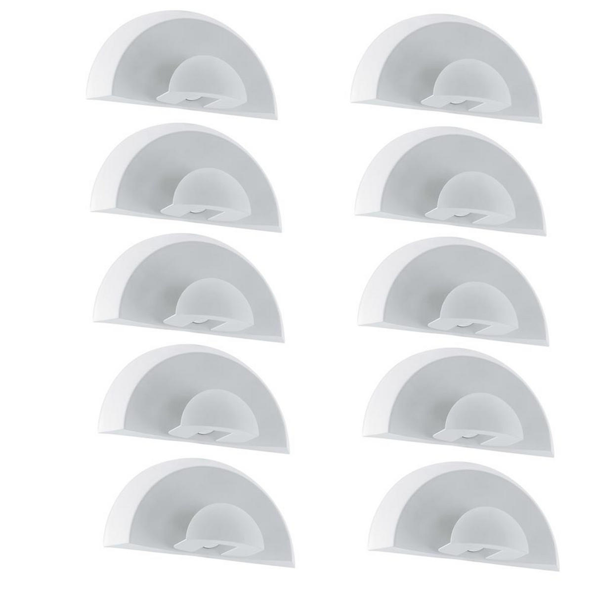 LED AUSSEN-WANDLEUCHTE Stahl Weiß - Weiß, Glas (10.5/14/28cm)