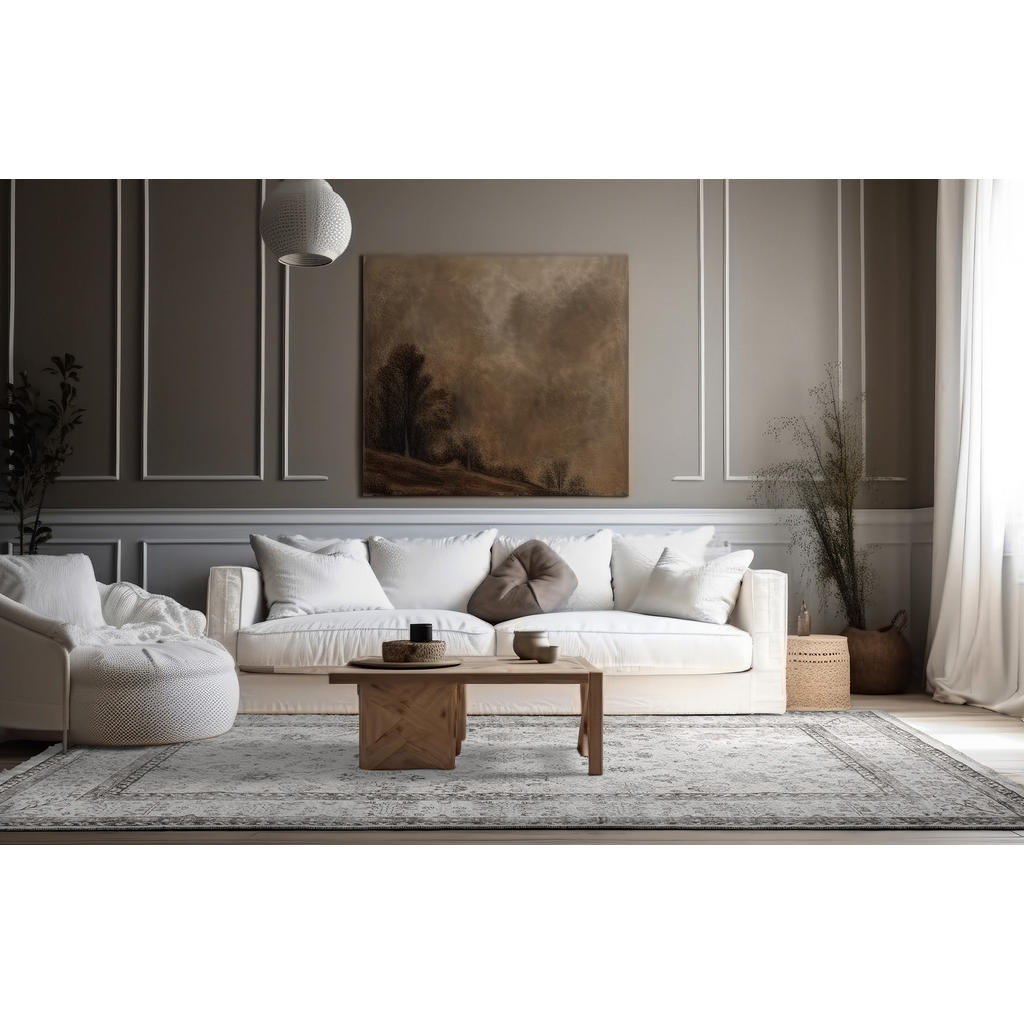Thumbnail - Tesso Living Vintage-Teppich, Beige, Textil, Rechteckig, 80x150 cm, waschbar, Teppiche & Böden, Teppiche, Vintage-Teppic...