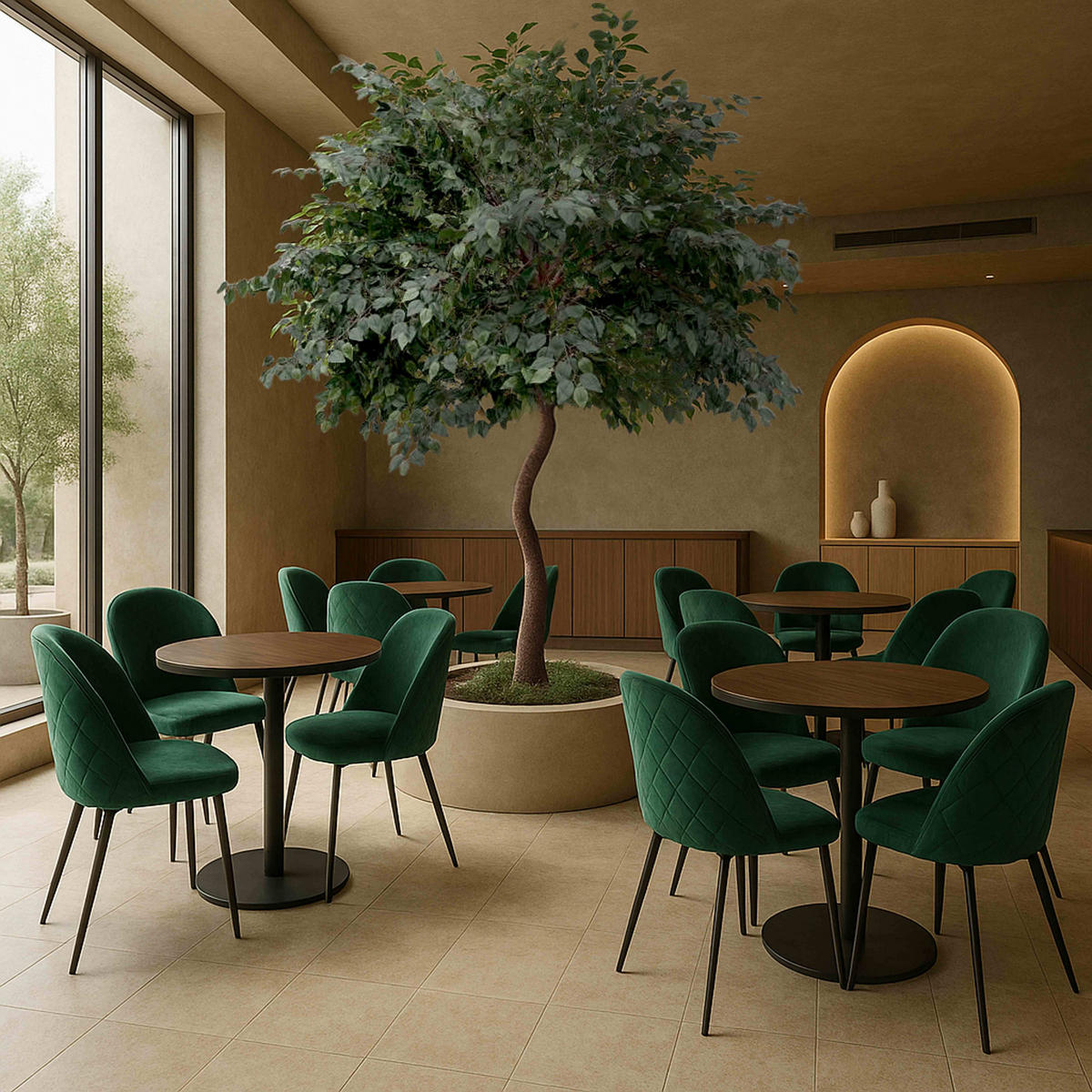 BANYAN, Künstlich - Grün, Textil (290cm) - Oviala