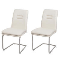 ESSZIMMERSTUHL Cremeweiß 2er-Set - Weiß, Textil (47/92/57cm) - MCW