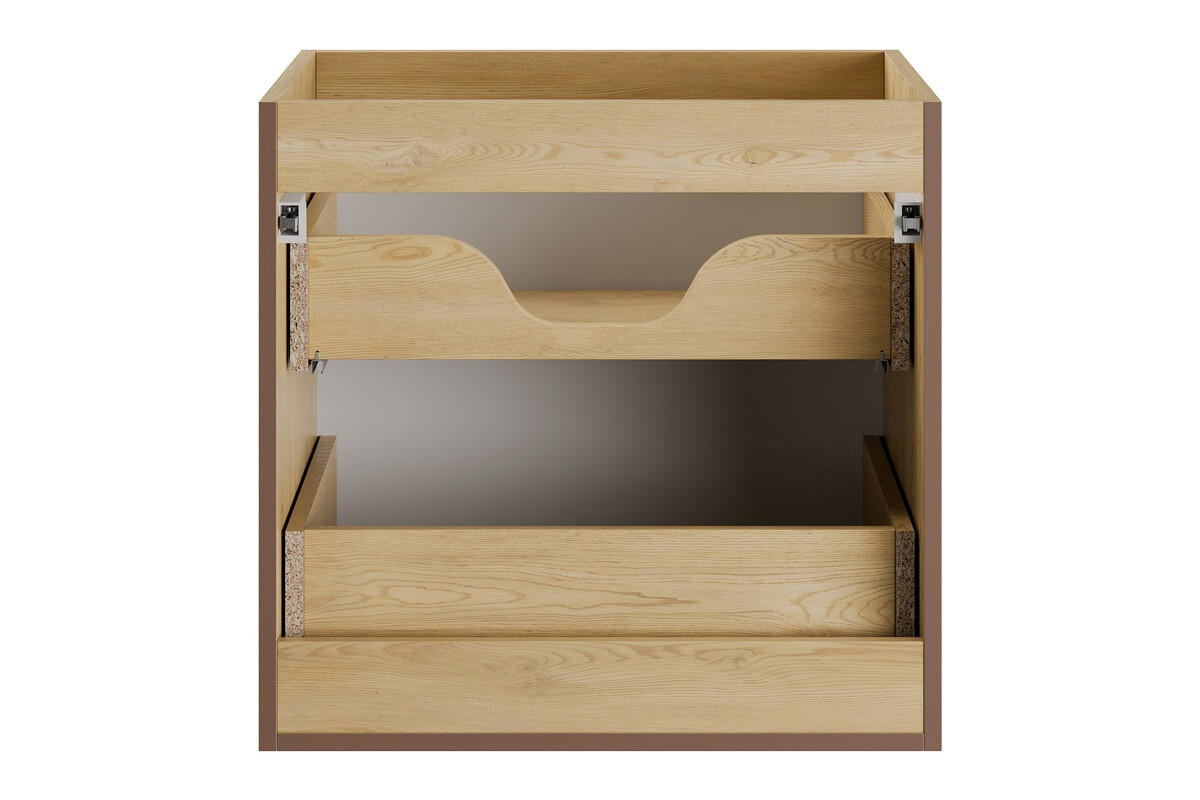 BADMÖBEL-SET 3 Teile 60 cm - Nordic Cremona N BM397 in Cremona-Eiche - Eichefarben, Holz (60/170/40cm)