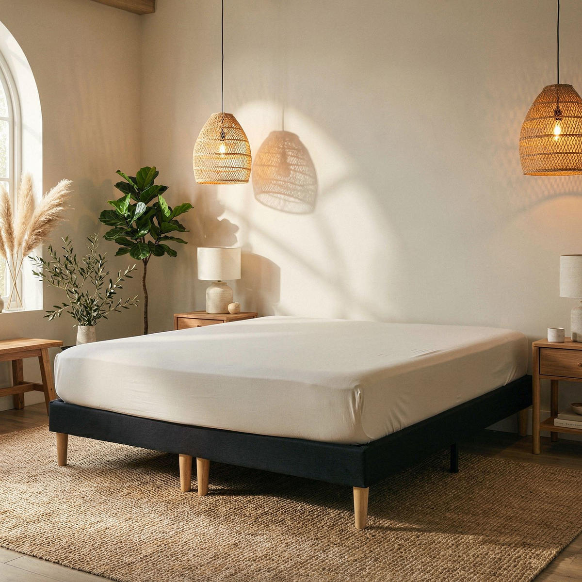 FUTONBETT RENNES 180x200 cm schwarz - Schwarz, Holzwerkstoff (180/200cm) - IDIMEX