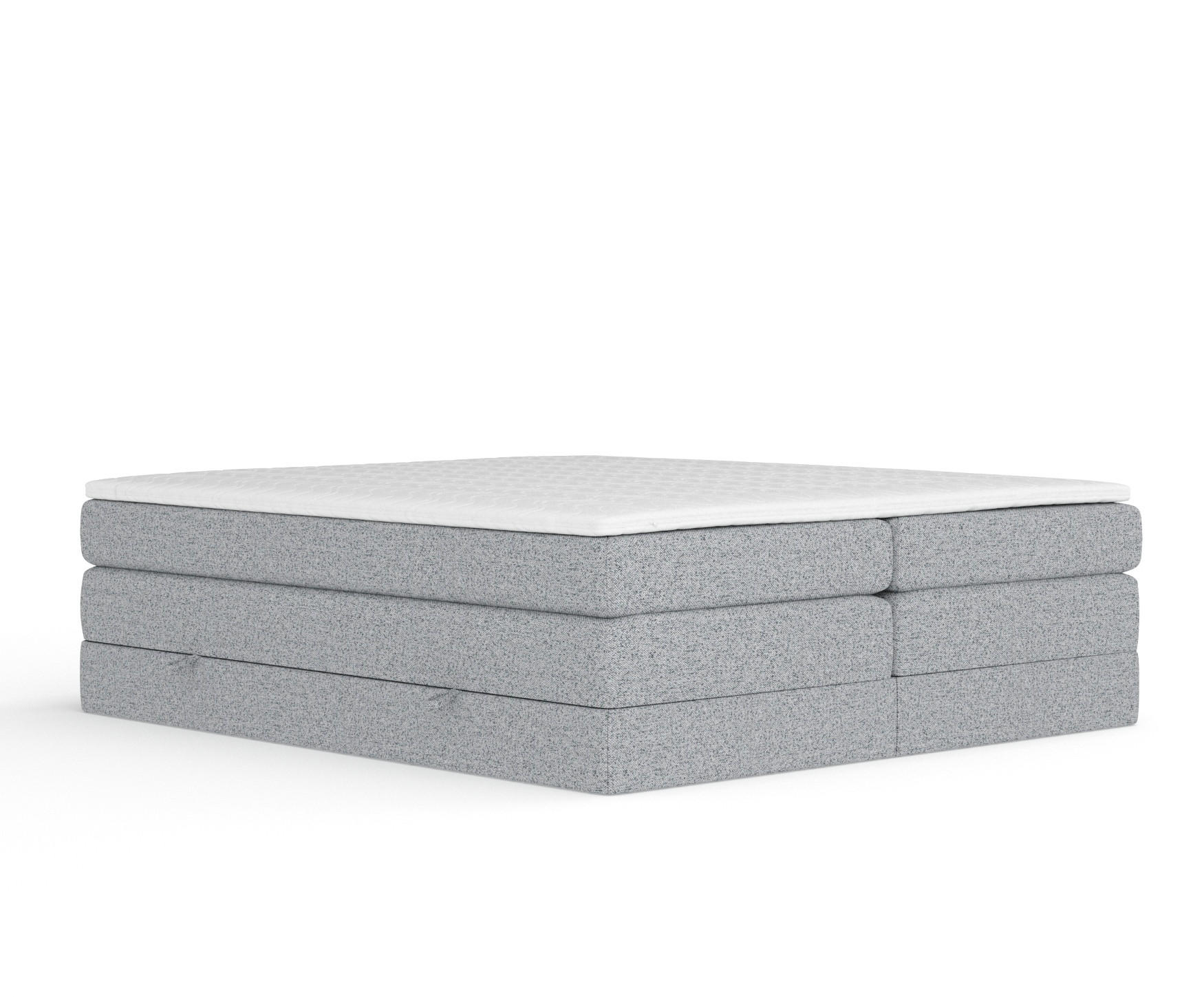 Maison de Reve Boxspringbett Grau 200x200 cm