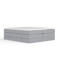 BOXSPRINGBETT Juniper Grau 180/200 cm - Schwarz/Grau, Holz/Holzwerkstoff (180/200cm) - Maison de Reve