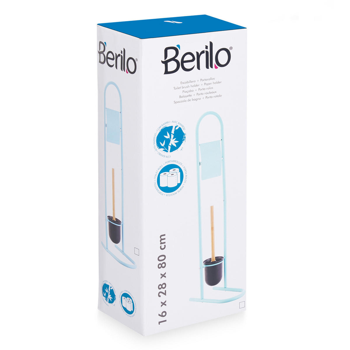 TOILETTENPAPIER- Freshy 28,5/16/80,8 cm - Rosa, Metall (16/80.8/28.5cm) - Berilo
