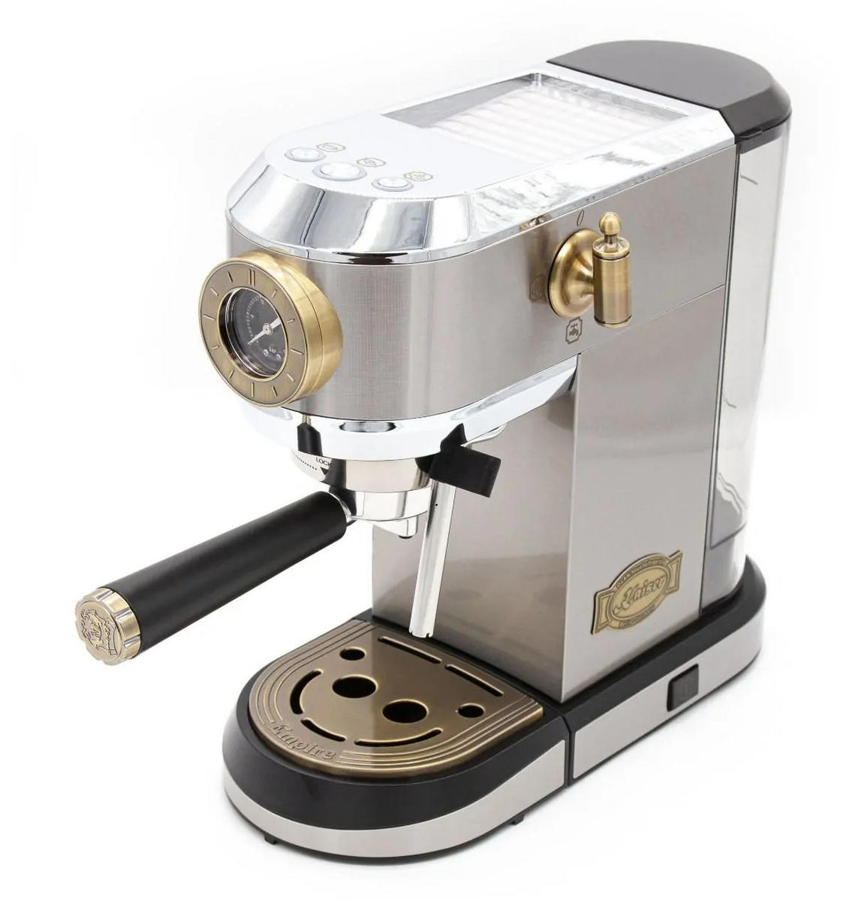 KAFFEEMASCHINE KA 2001 R Empire, Edelstahl, 19 bar, Siebträger-Espressomaschine - Edelstahlfarben, Metall (14.5/31/29.5cm) - Kaiser Küchengeräte