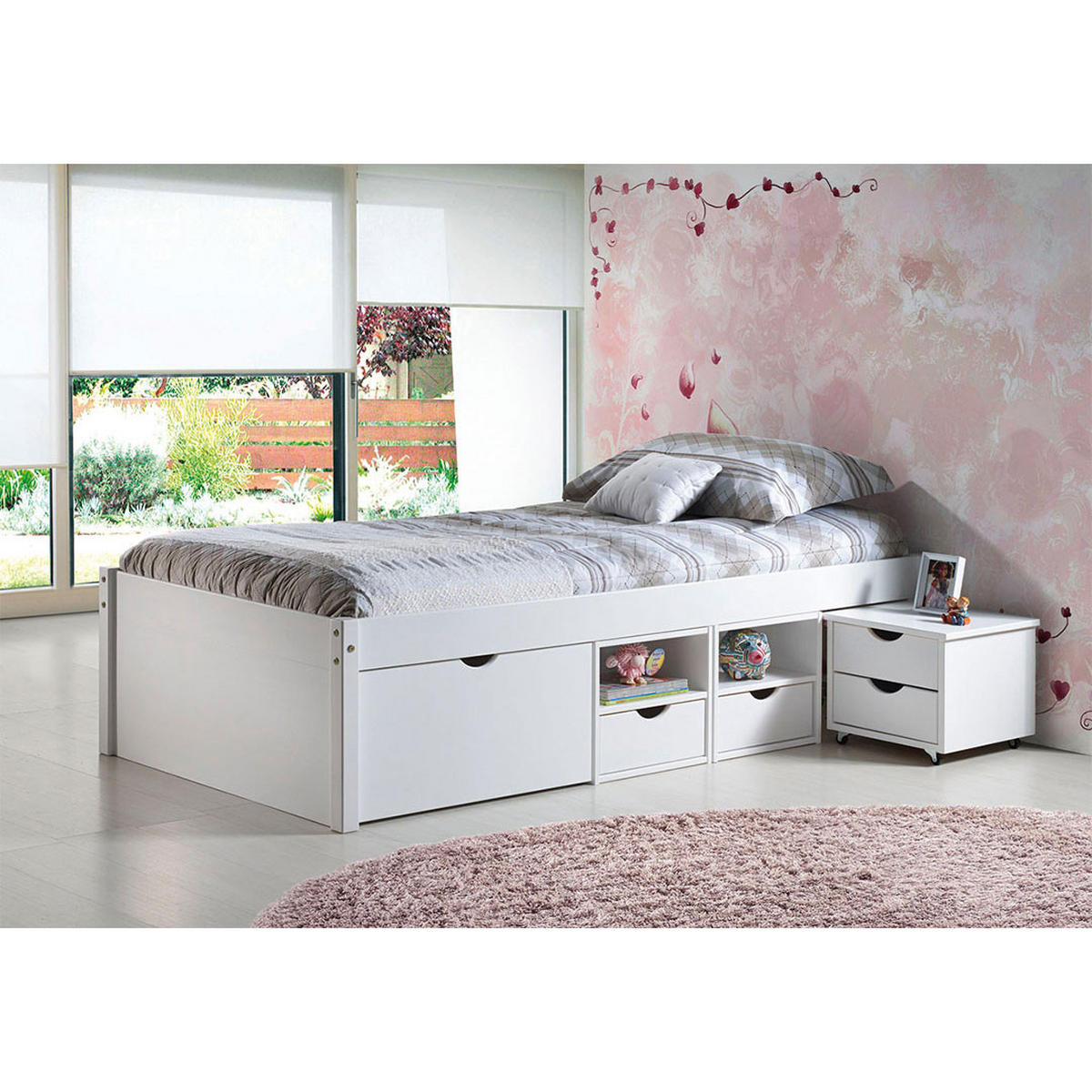 BETT Weiß - Weiß, Holz - ebuy24