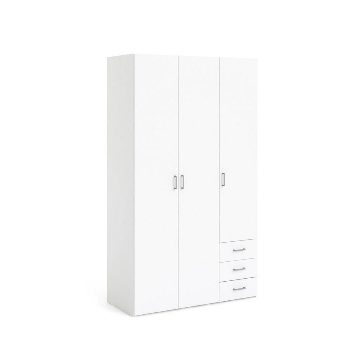 KLEIDERSCHRANK weiß - Weiß, Holzwerkstoff (116/200/50cm) - ebuy24