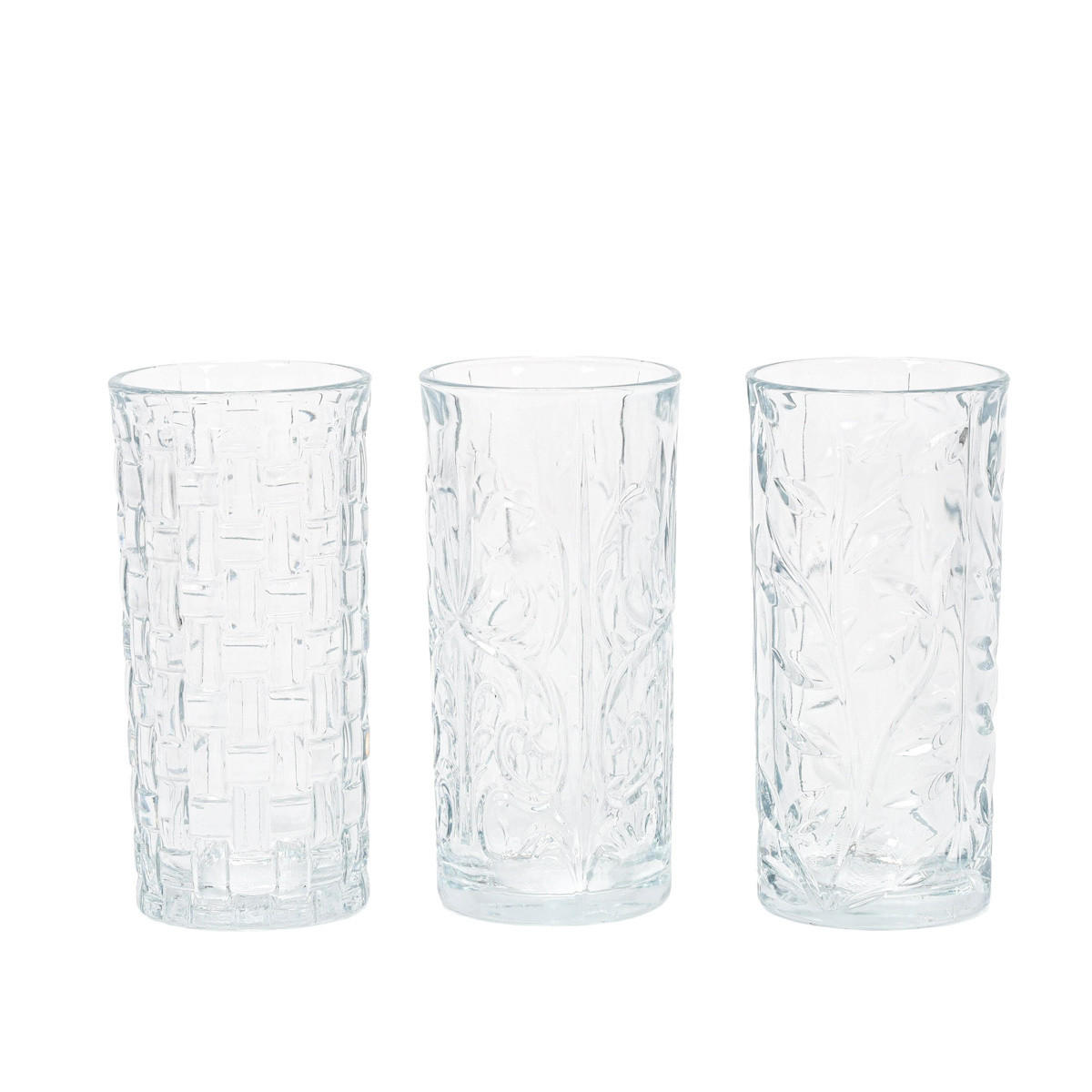 GLÄSERN 3er-Set Transparent 380 ml 7/7/14,5 cm - Transparent, Glas (0.38L) - Excellent Houseware