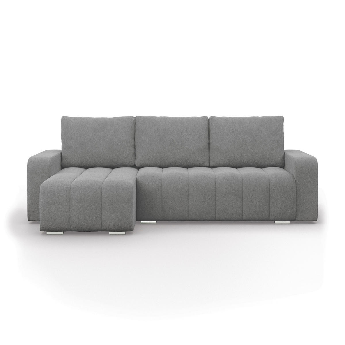 ECKSOFA MIT SCHLAFFUNKTION ABRIELLE BONELL Dunkelgrau - Dunkelgrau, Textil (144/237cm) - Mebligo