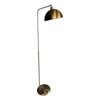 STEHLAMPE Norek aus Metall mit E27, verstellbarer Lampenschirm - Messingfarben, Metall (37/37/169cm) - Bamyum