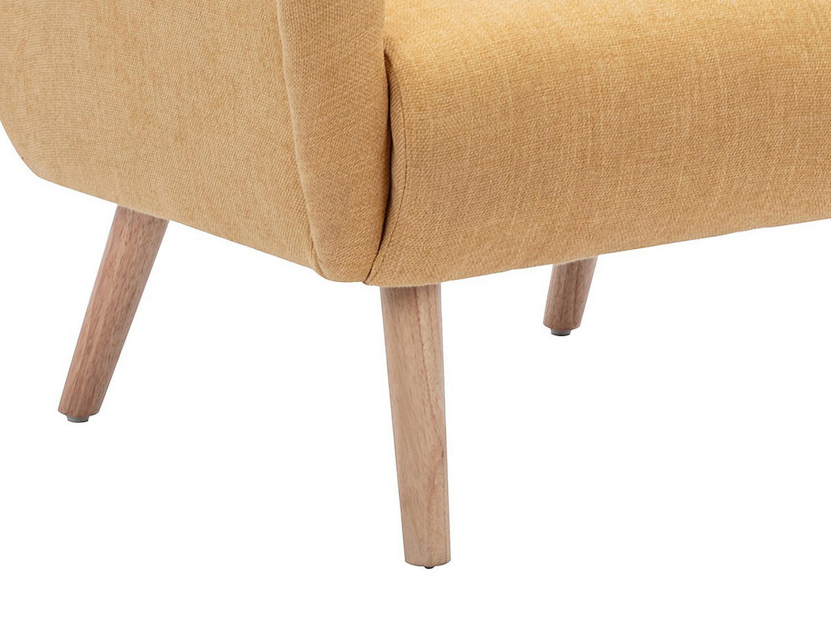 SESSEL - Stoff - Senfgelb - MAZARONE - Gelb, Textil (72/83/70cm) - Vente-Unique