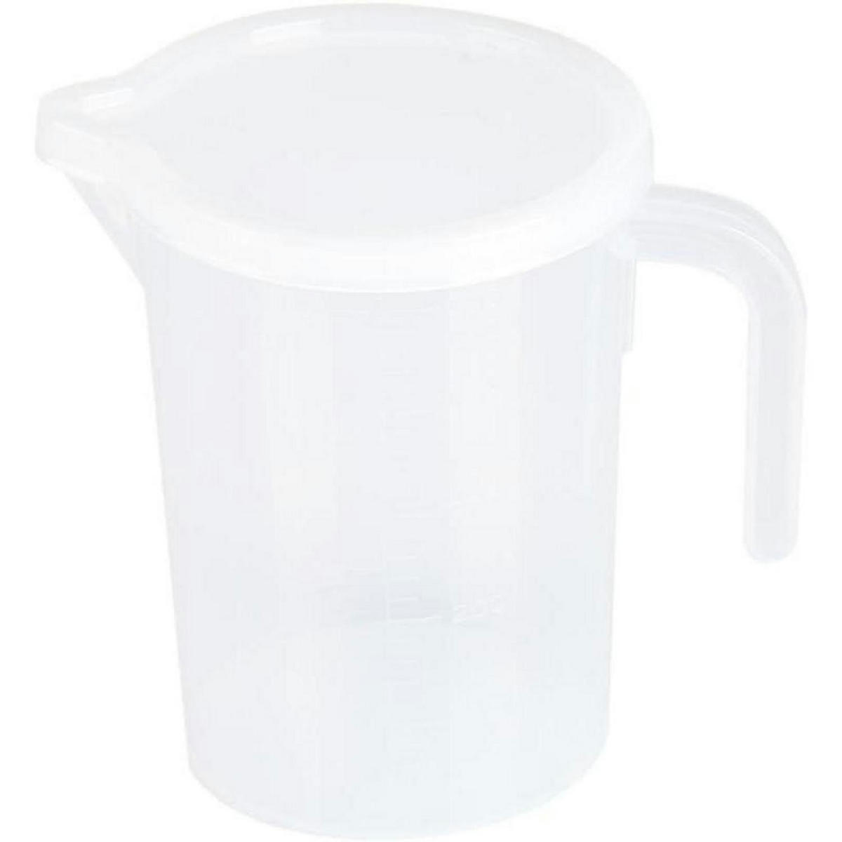 MESSBECHER 500 ml mit Deckel transparent - Transparent, Kunststoff (0.5L)