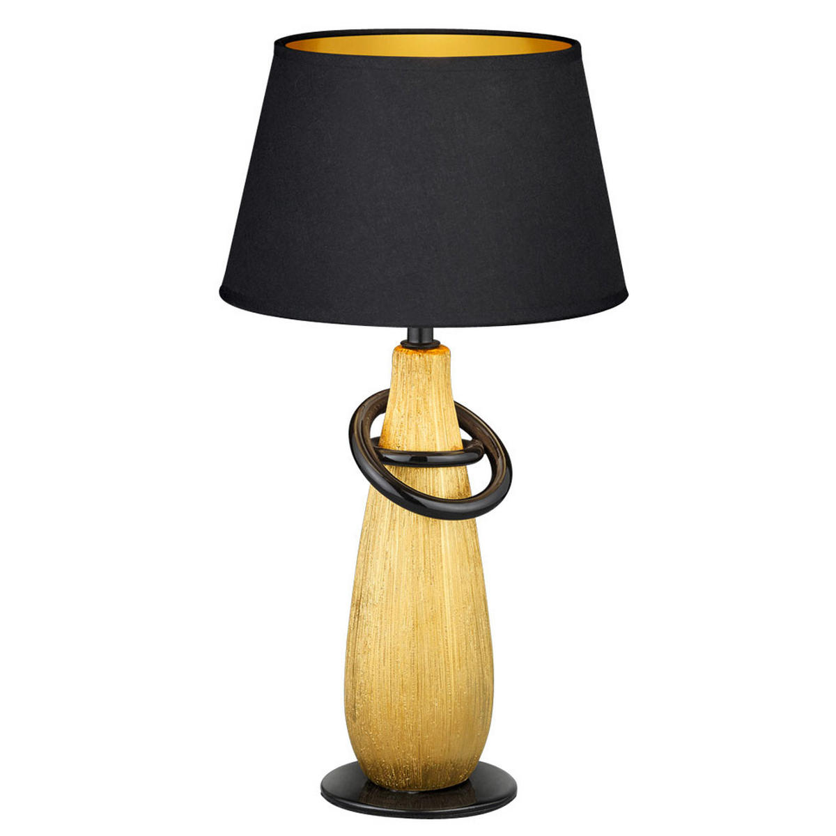 LED TISCHSTRAHLER Thebes Keramik Gold - Goldfarben, Keramik (20/20/38cm)