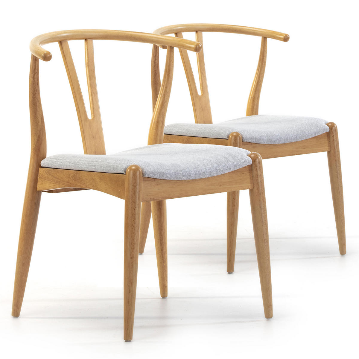 STUHL 2er-Set Rustic Farbe Eiche - Honigeiche, Holz (55/76/55cm) - VS Venta-stock