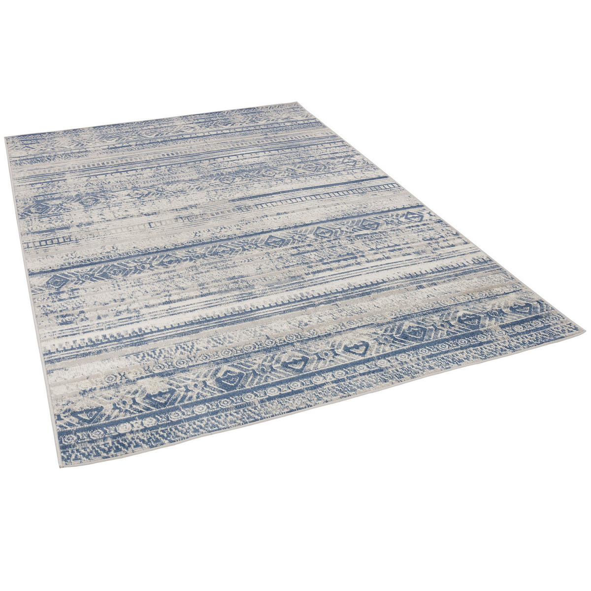 DESIGNER TEPPICH MODERNE ORIENT VINTAGE KLASSIK - Blau, Textil (80/150cm) - Pergamon