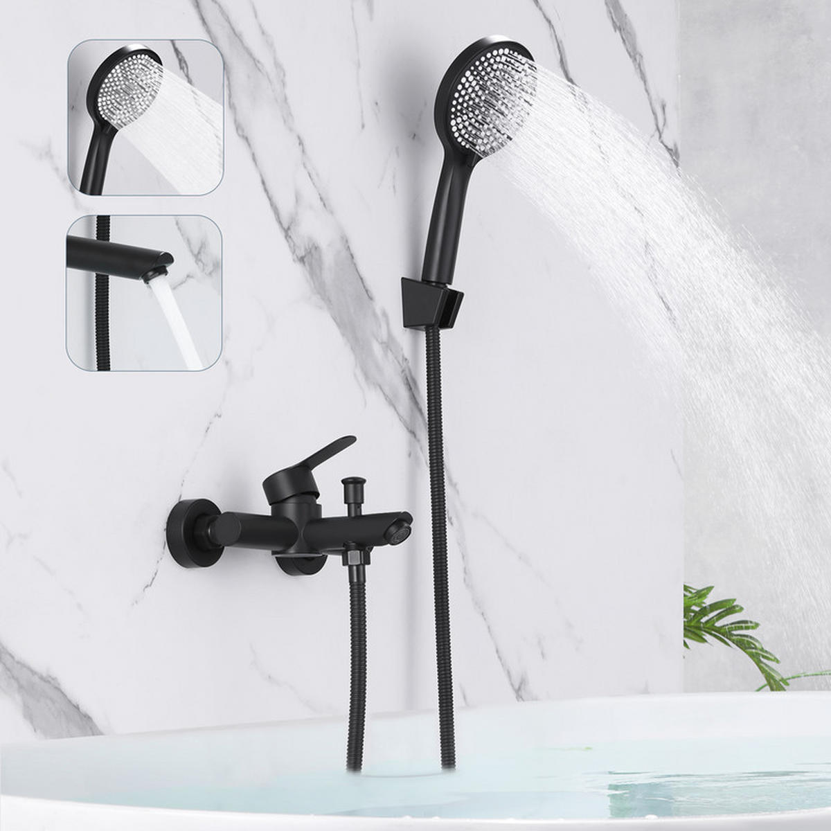 HANDBRAUSE Edith II 11/15/8cm - Schwarz, Metall (15/8/11cm) - Nettlife