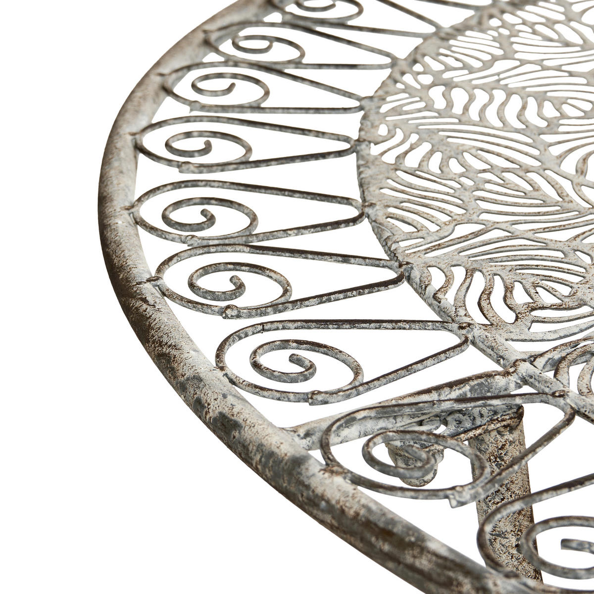 MASĂ BISTRO 80/36 cm metal gri Nurra - gri, metal (80/36/75cm) - Beliani