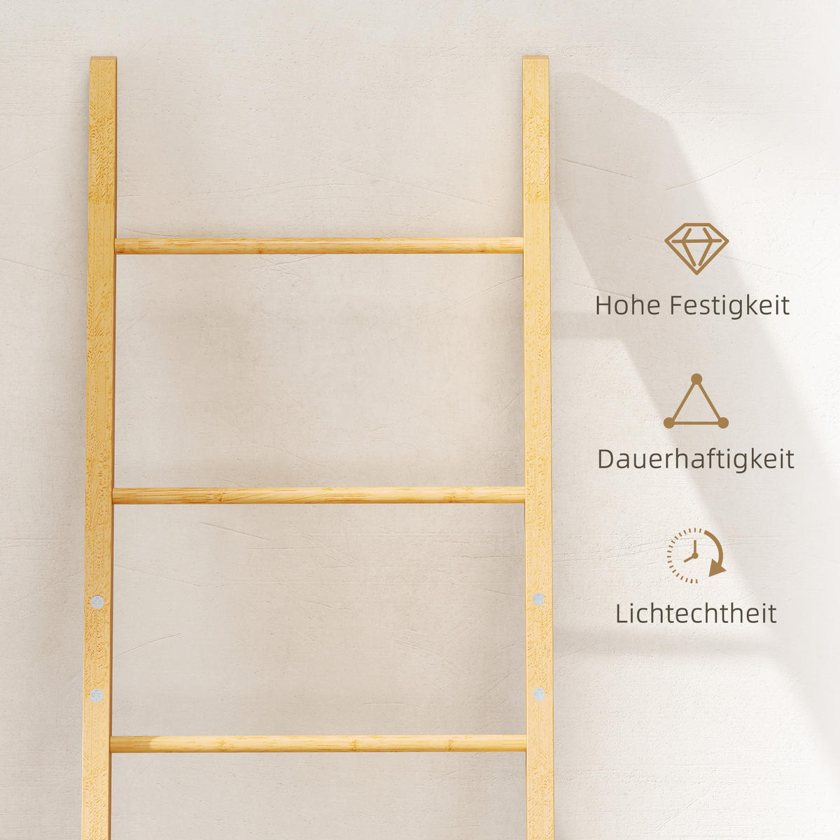 BADREGAL DE-10537 Cremeweiß - Creme, Naturmaterialien (35/133/43cm) - ComfortXL
