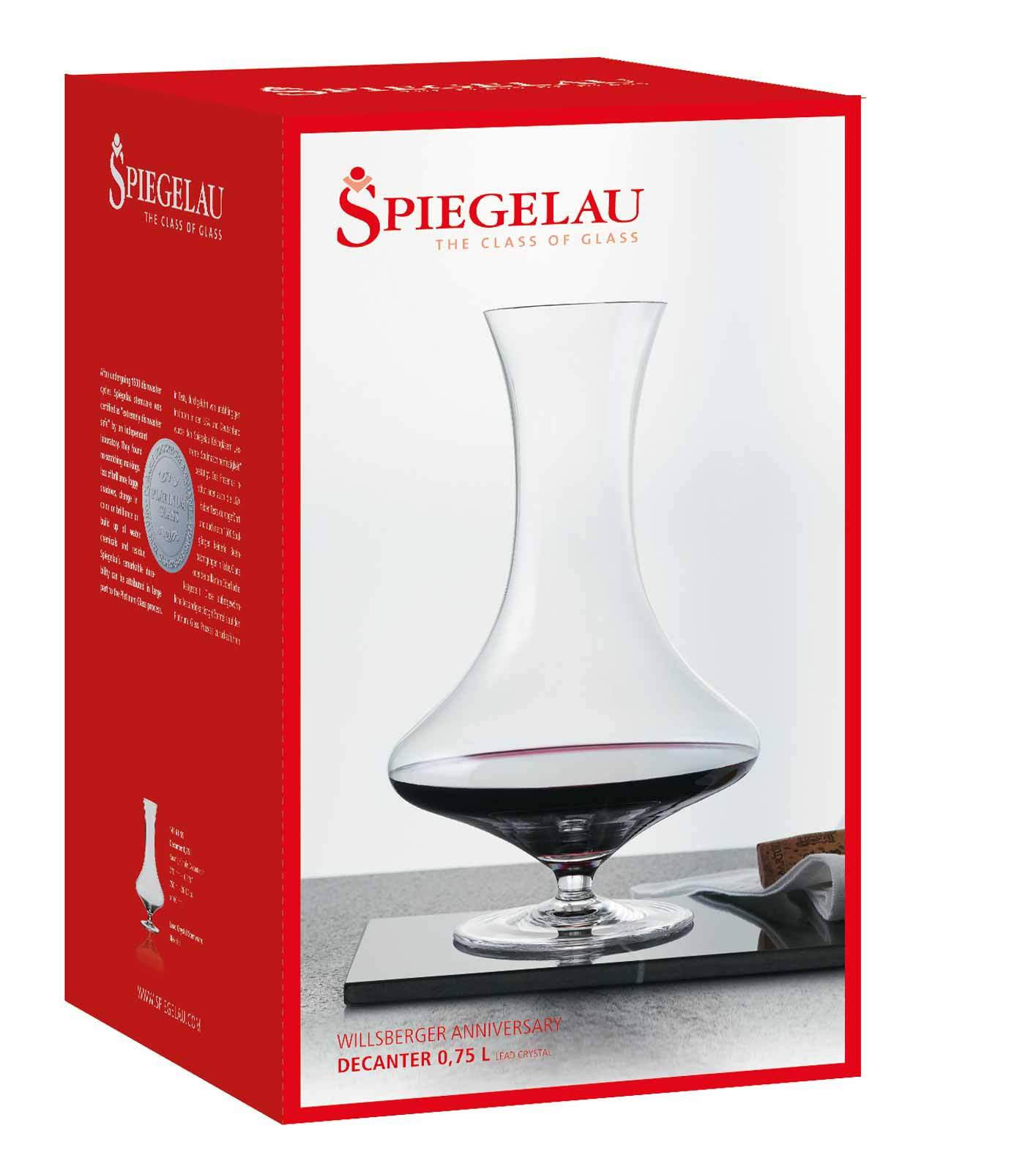 DEKANTER MIT STANDFUSS Willsberger Anniversary transparent 1 Liter - Transparent, Glas (1L) - Spiegelau