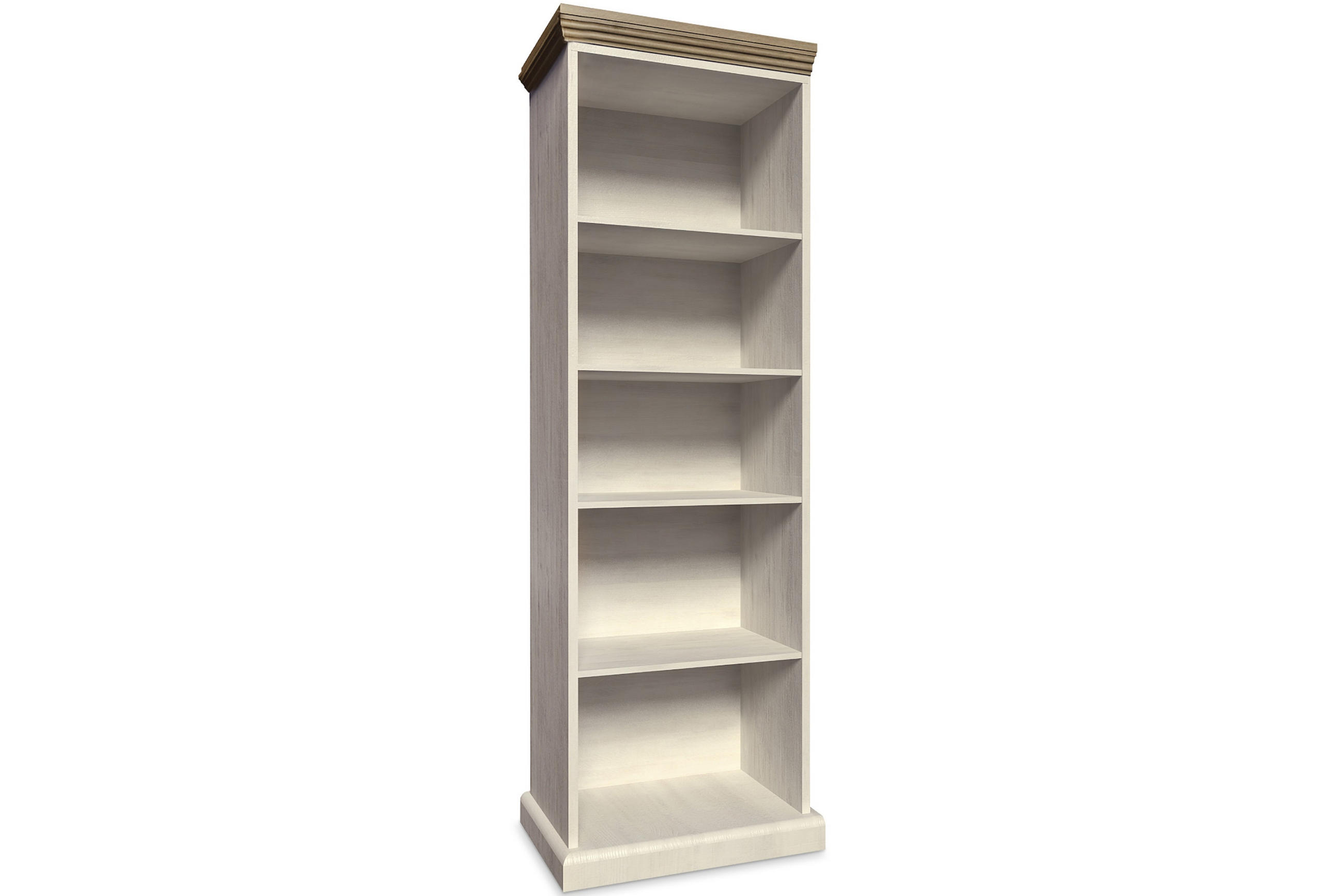 REGAL ARVEN offene Regale, Cremeweiß - Eichefarben/Creme, Holz (68/187/39cm) - KONSIMO®